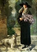 Nicolae Vermont Portret de femeie oil painting on canvas